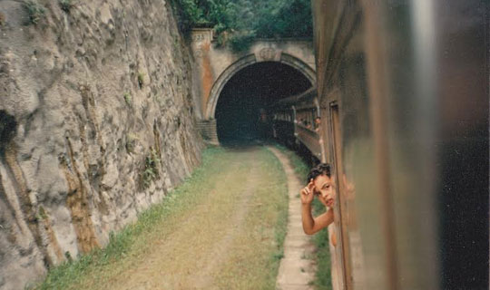 Viajando de trem para Mongaguá