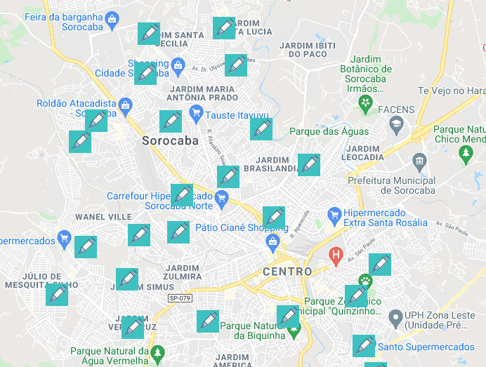 google maps vacinas em sorocaba
