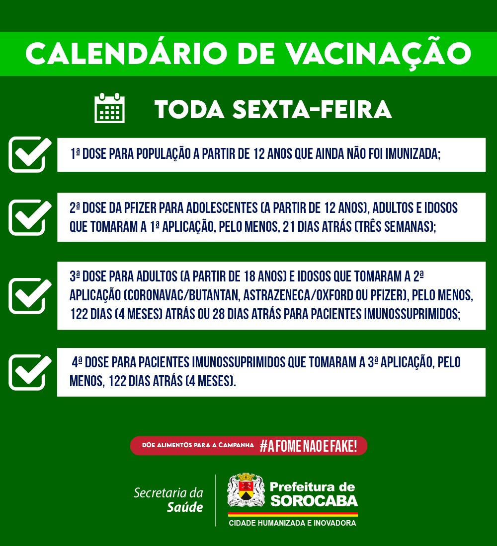 noticias.sorocaba.sp .gov .br sorocaba inicia vacinacao da 4a dose contra a covid 19 em pessoas imunossuprimidas a partir desta quinta feira 13 6