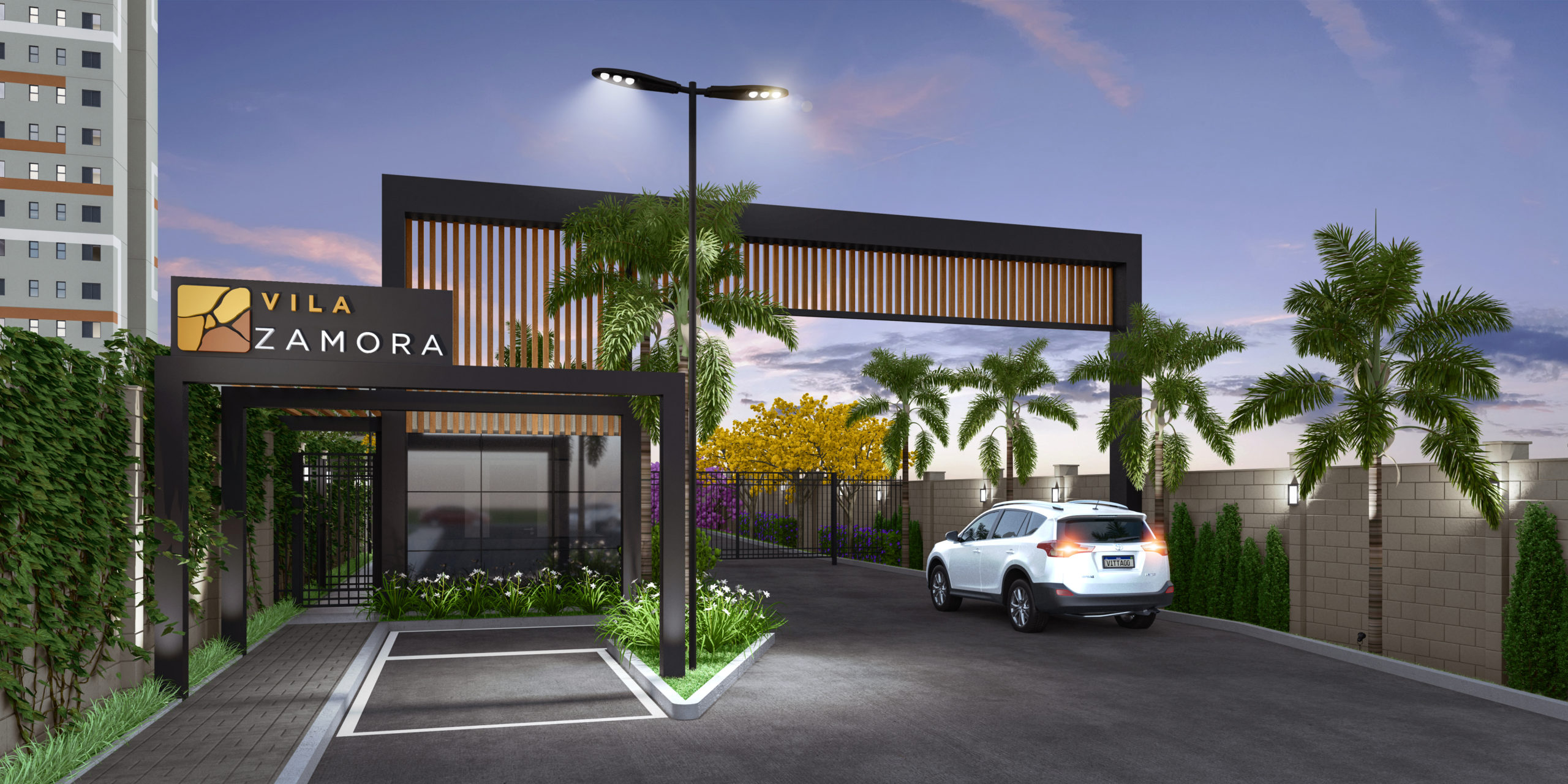 Vila Zamora tem localização privilegiada na Zona Sul de Sorocaba, a 5 minutos do Campolim 01 PORTICO scaled