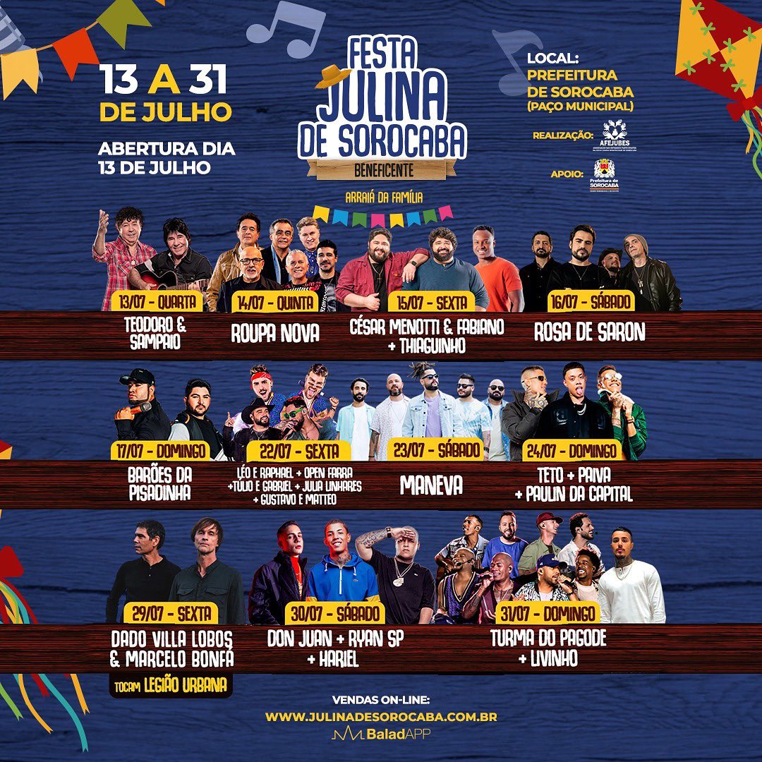 festa julina de sorocaba programacao 1