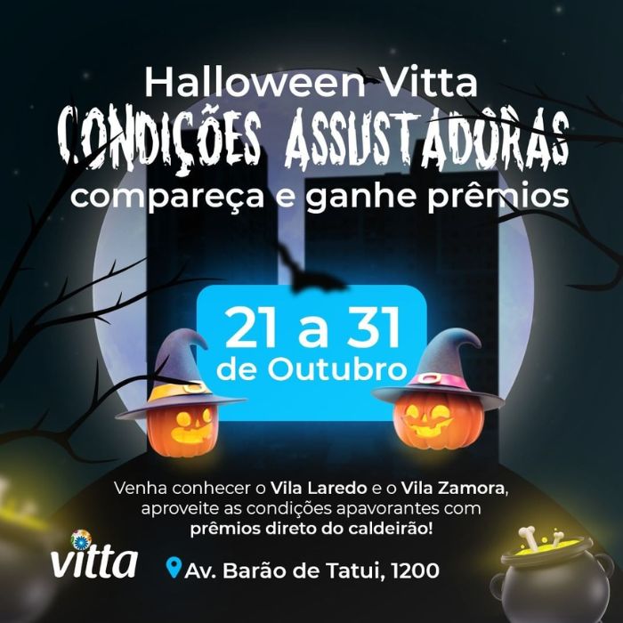 Condomínio Vila Zamora tem obras aceleradas e condições especiais em outubro halloween