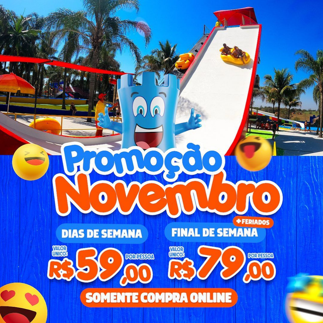 Castelo Park Aquático tem promoção especial de ingressos durante o mês de novembro castelo park aquatico promo novembro