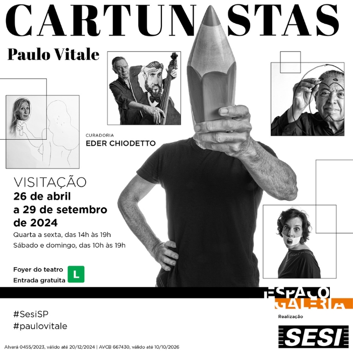 Foyer do Centro Cultural Sesi Sorocaba recebe a exposição fotográfica inédita ‘Cartunistas’ de Paulo Vitale Copia de SITE Imagem interna para paginas do site