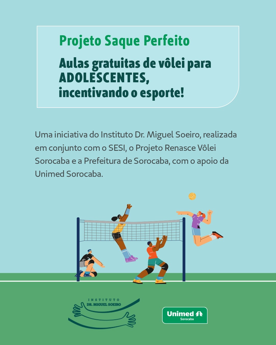 projeto de volei unimed