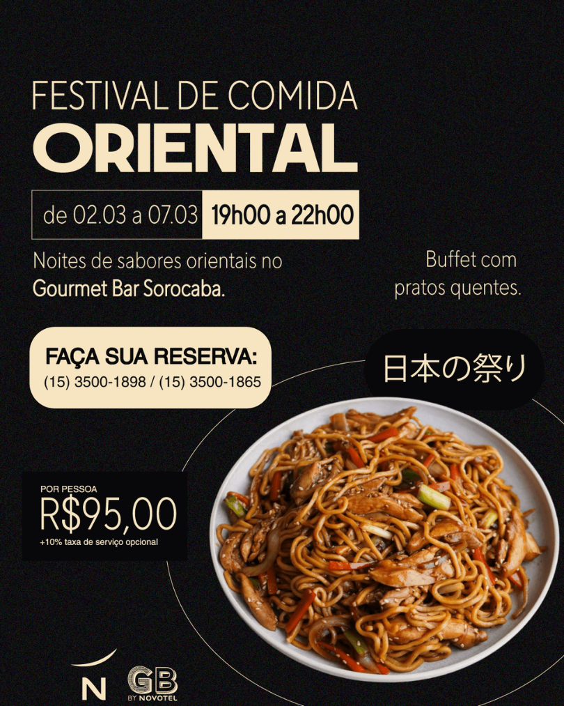 novotel festival comida oriental