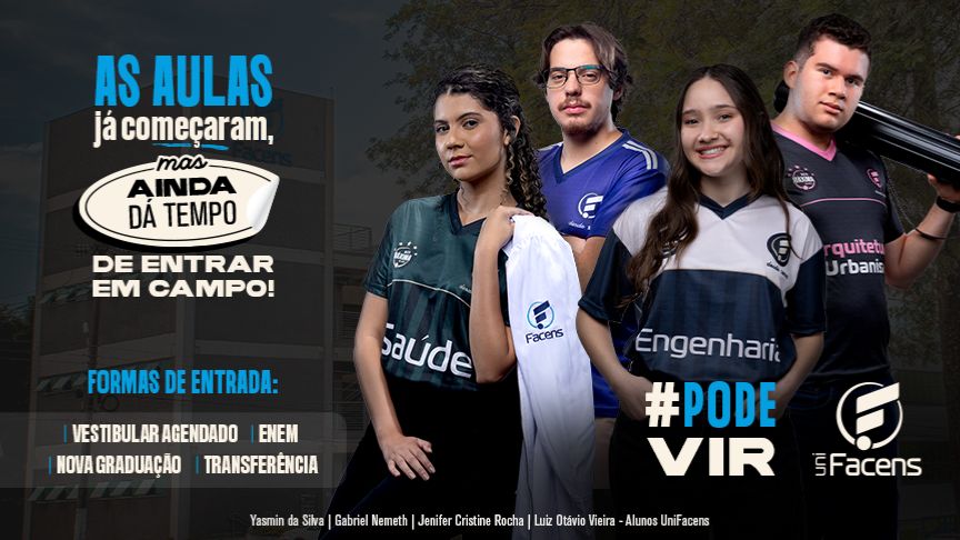 UniFacens tem inscrições abertas até 06/03 com 50% de desconto unifacens 3